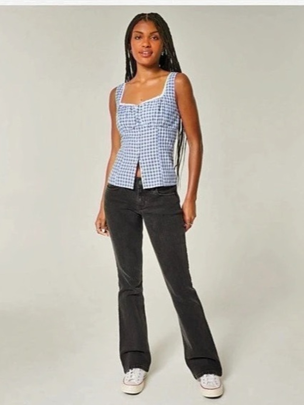 Hollister Low-Rise Bootcut Jeans in Black Size 2